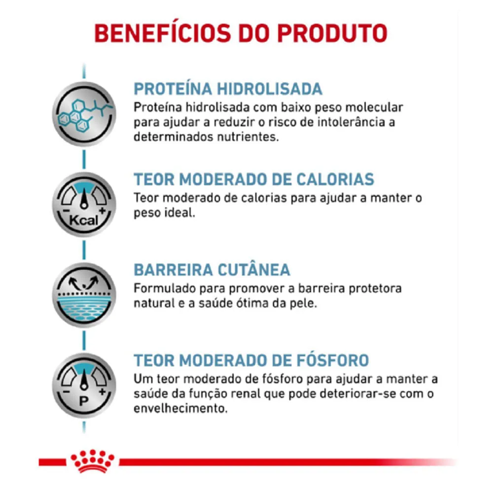 Ração Royal Canin Veterinary Diet Hypoallergenic Moderate Calorie Cães Adultos com Sensibilidades Alimentares — foto 6