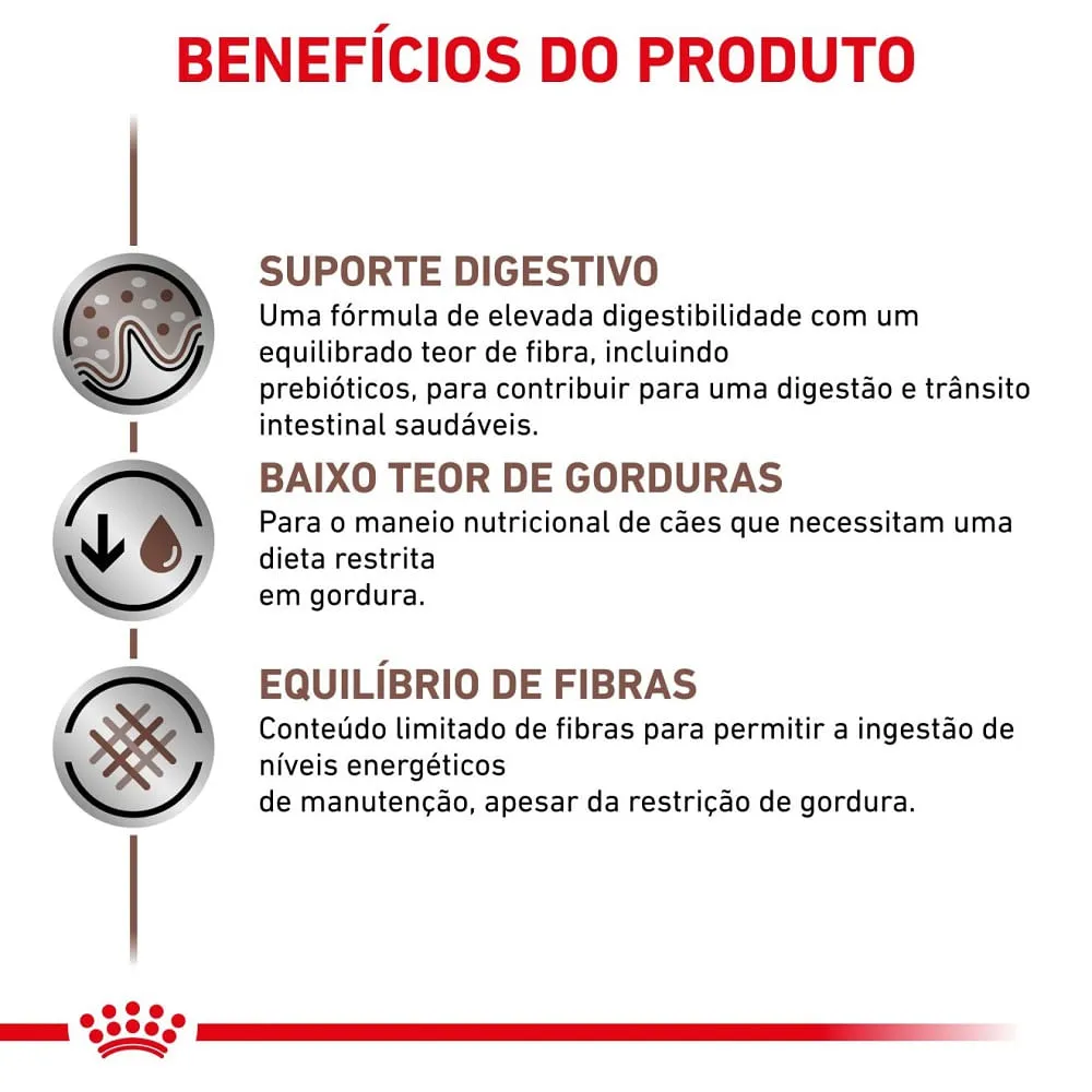 Ração Royal Canin Veterinary Diet Gastrointestinal Low Fat Cães Adultos — foto 2