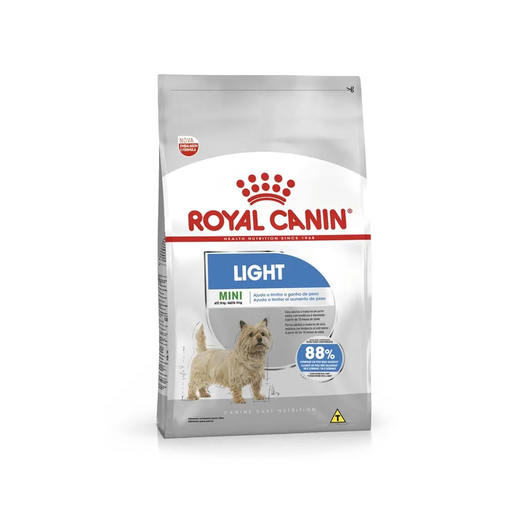 Ração Royal Canin Mini Light Cães Adultos Porte Pequeno com Tendência à Obesidade