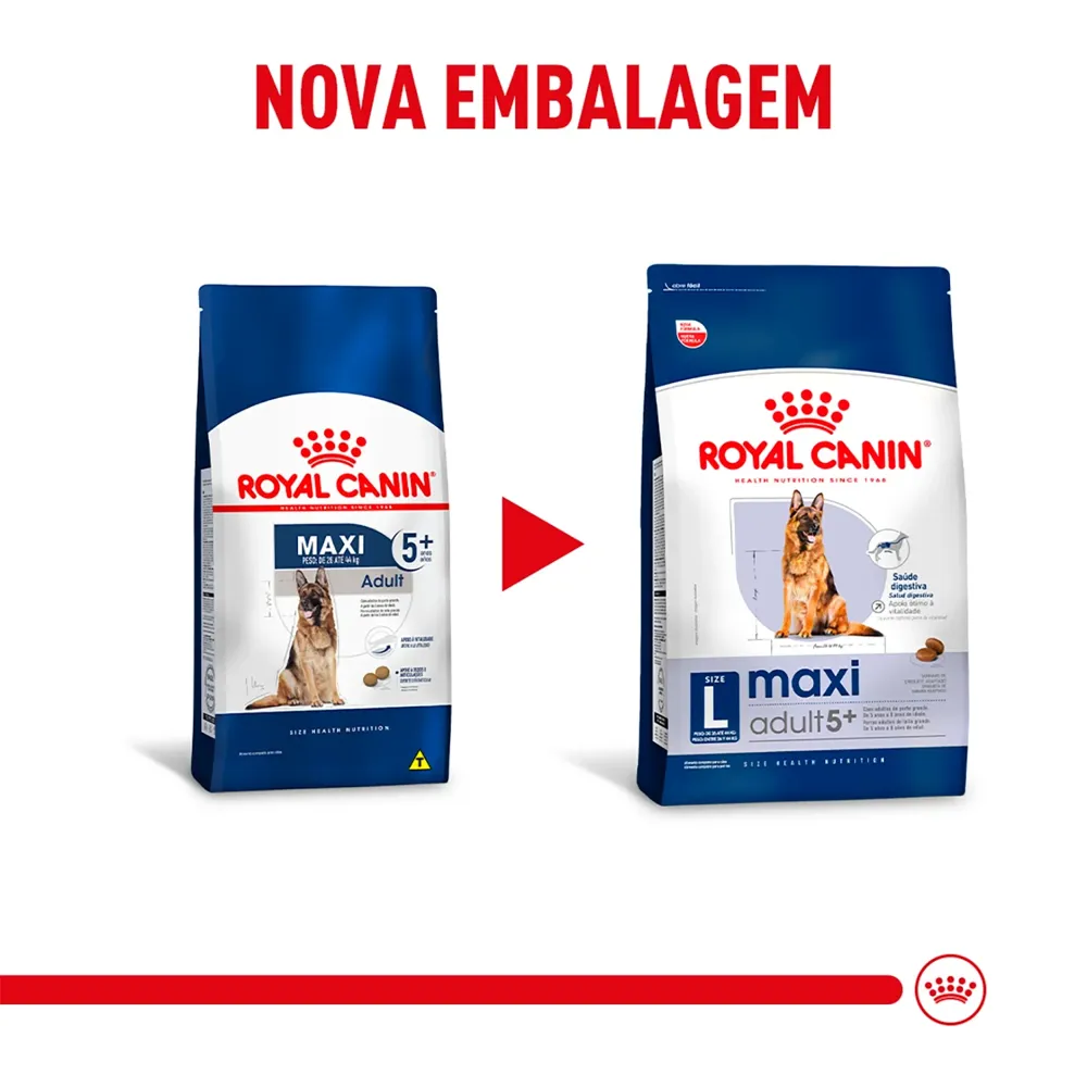 Ração Royal Canin Maxi Adult 5+ para Cães Adultos Porte Grande — foto 2