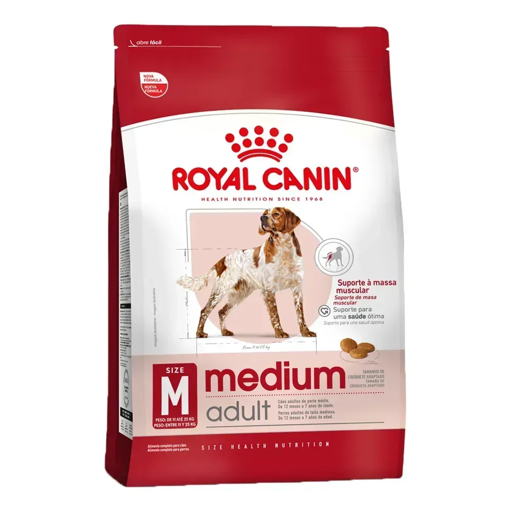 Ração Royal Canin Medium Adult para Cães Adultos Porte Médio