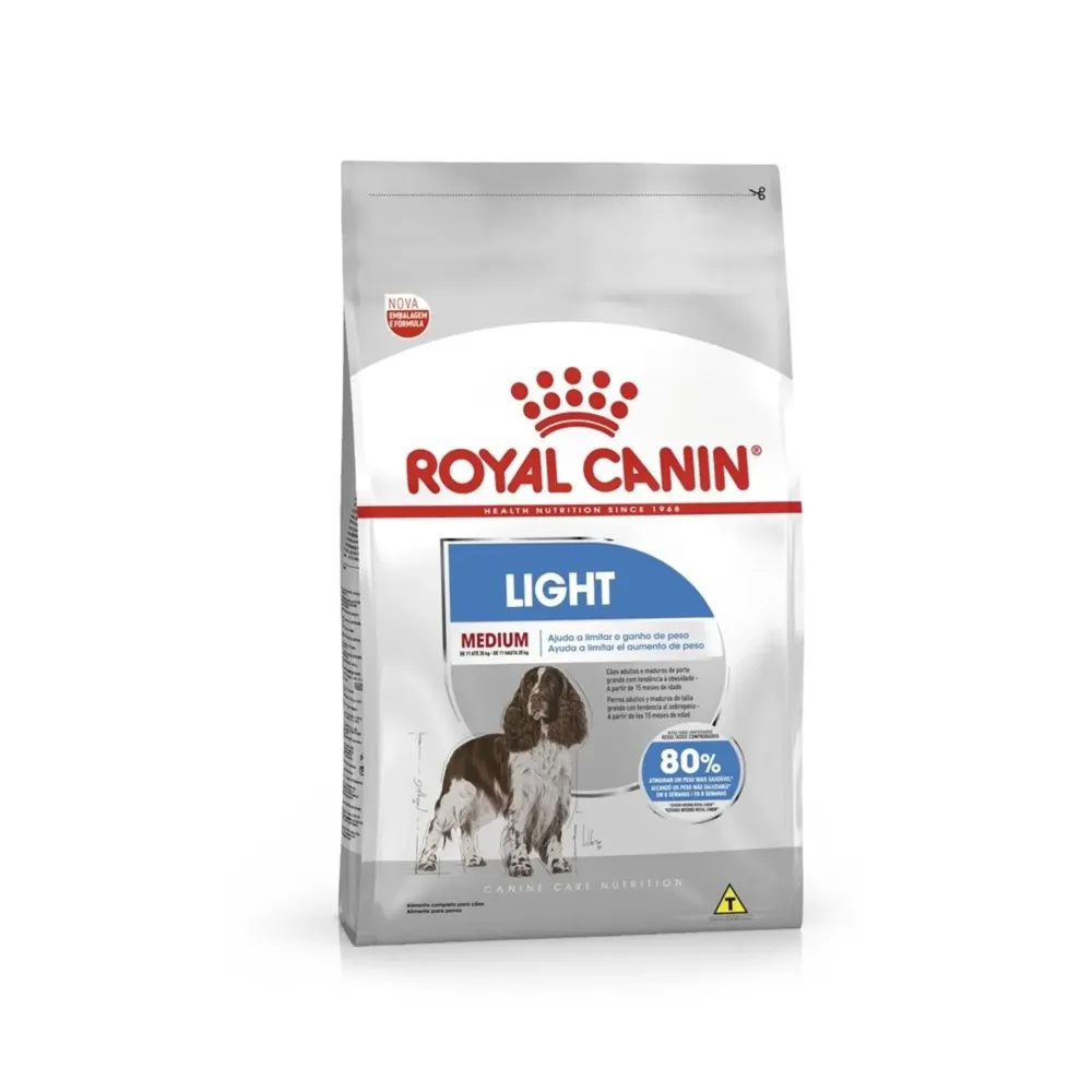 Ração Royal Canin Medium Light Cães Adultos e Idosos Porte Médio com Tendência à Obesidade