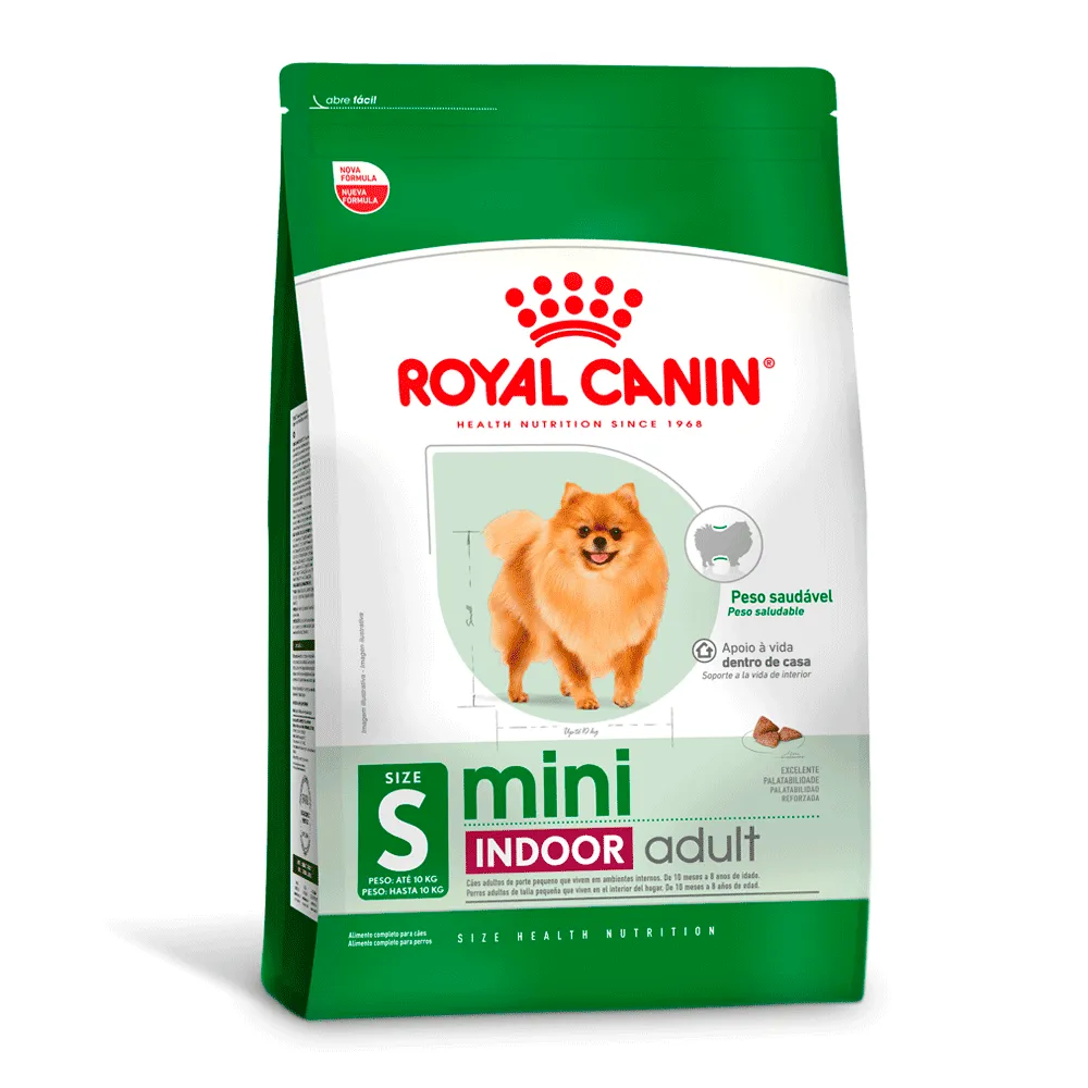 Ração Royal Canin Mini Indoor Adult Cães Adultos
