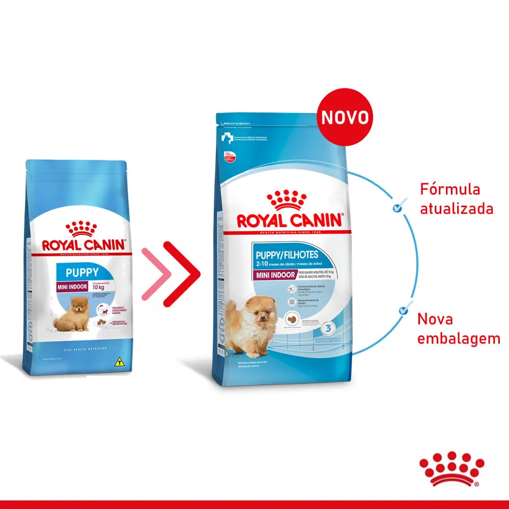 Ração Royal Canin Mini Indoor Cães Filhotes — foto 2