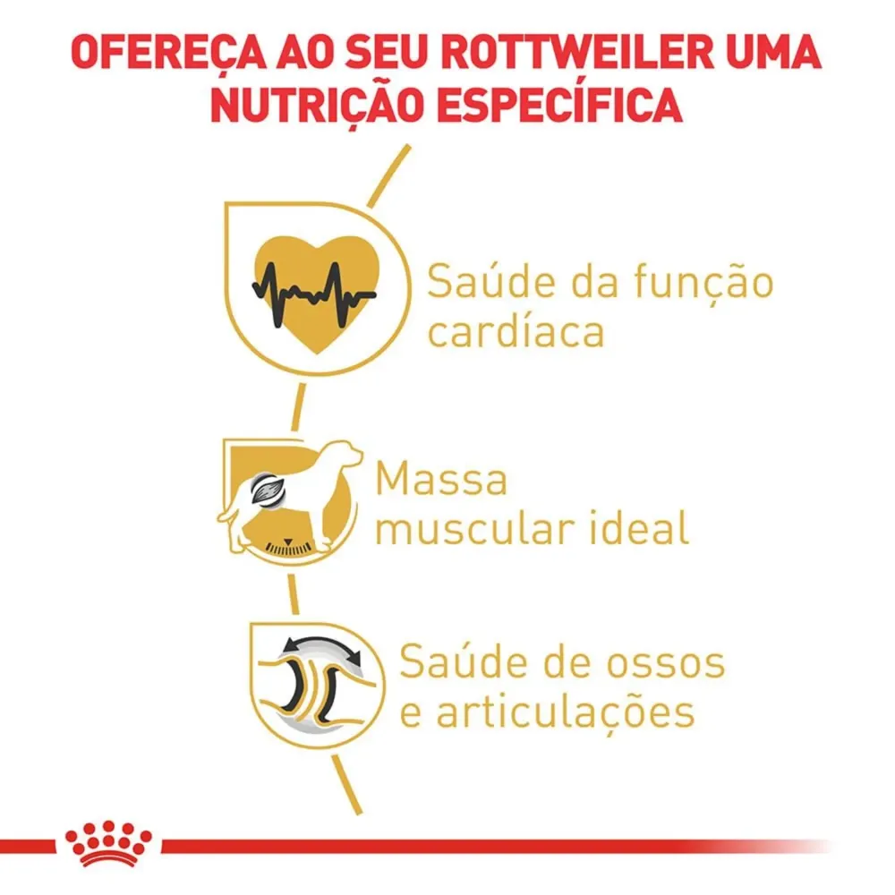 Ração Royal Canin Rottweiler Cães Adultos — foto 2