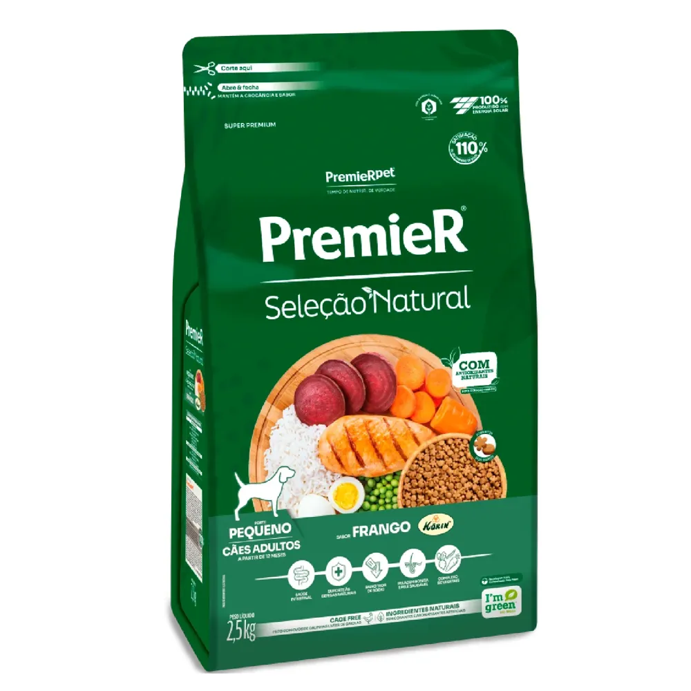 Ração Premier Seleção Natural Cães Adultos Raças Pequenas Frango — foto 5