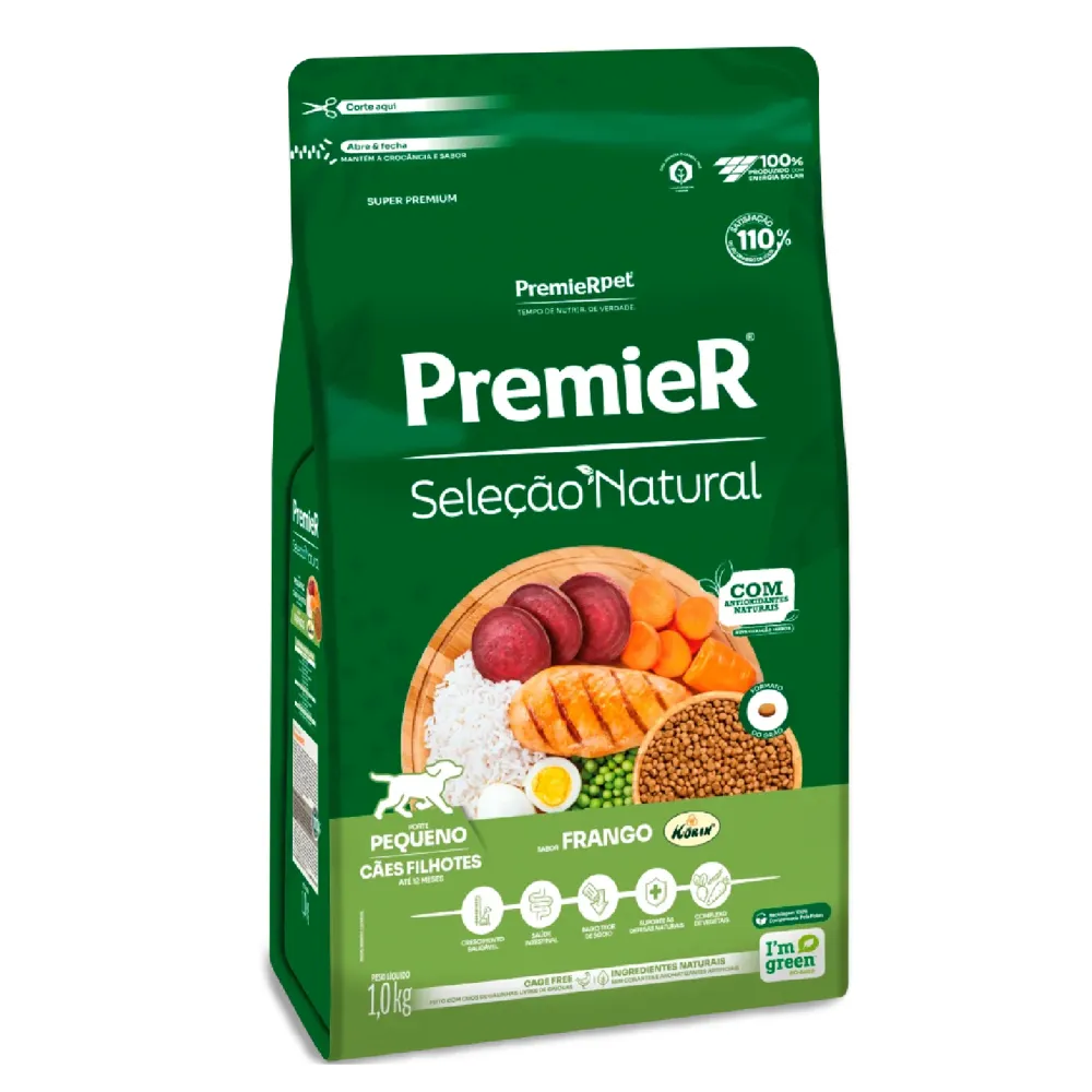 Ração Premier Seleção Natural Cães Filhotes Raças Pequenas Frango — foto 2
