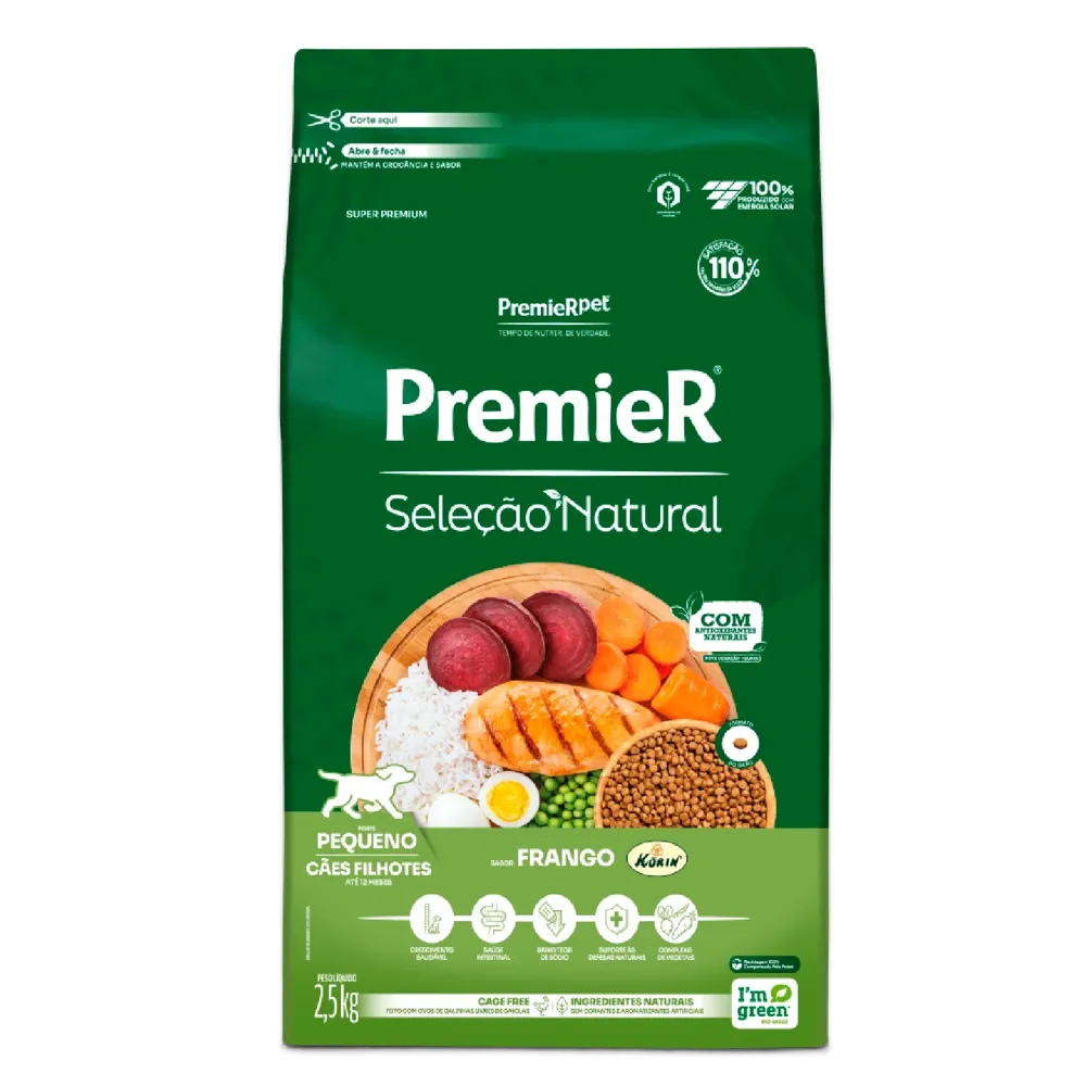 Ração Premier Seleção Natural Cães Filhotes Raças Pequenas Frango — foto 4