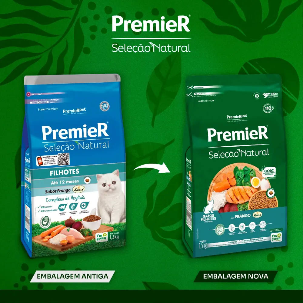 Ração Premier Seleção Natural Gatos Filhotes Frango — foto 3