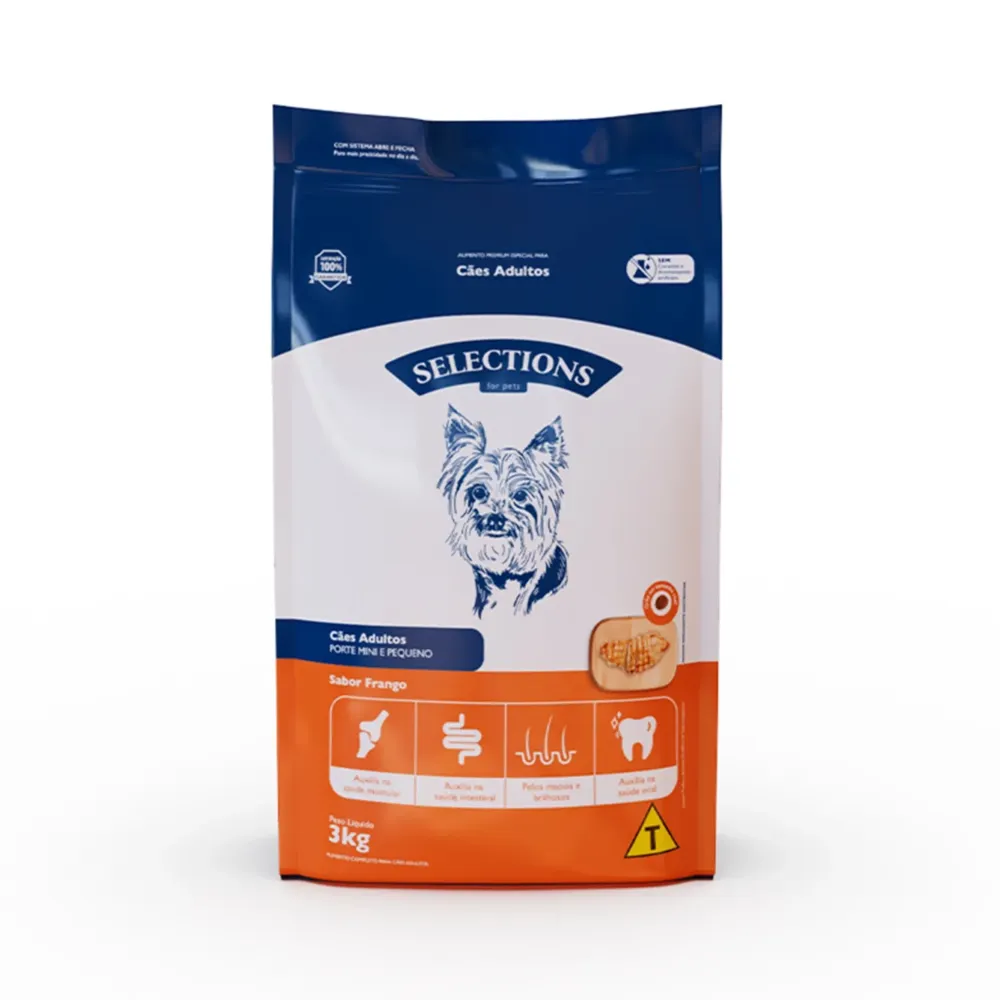 Ração Selections for Pets Cães Adultos Mini e Pequeno Frango — foto 2