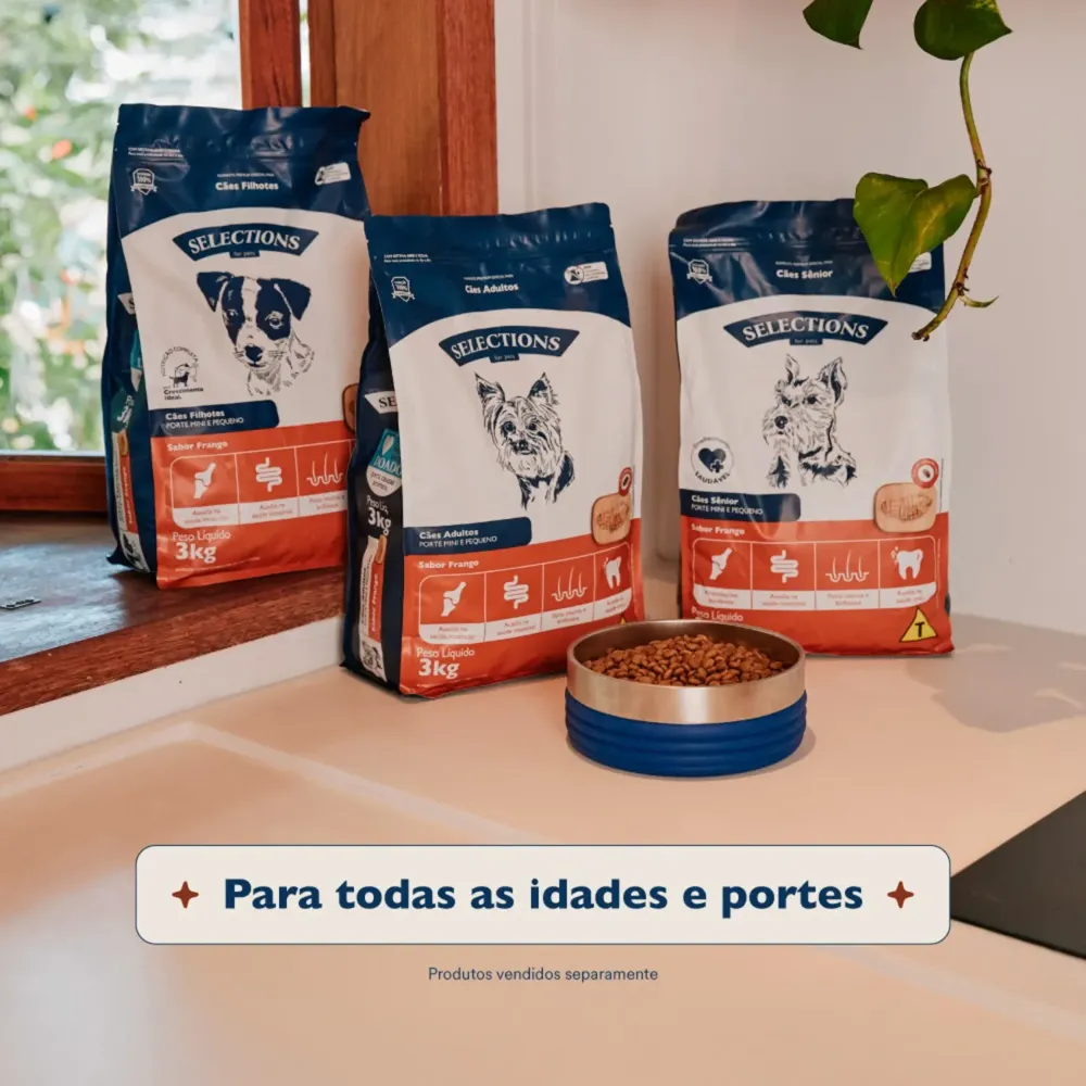 Ração Selections for Pets Cães Adultos Mini e Pequeno Frango — foto 5