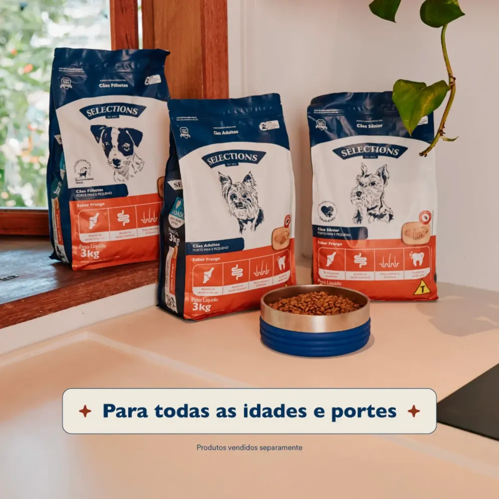 Ração Selections for Pets Cães Sênior Médio e Grande Frango — foto 4