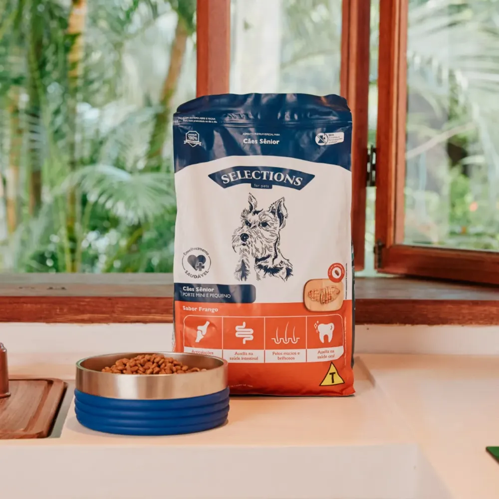 Ração Selections for Pets Cães Sênior Mini e Pequeno Frango — foto 3