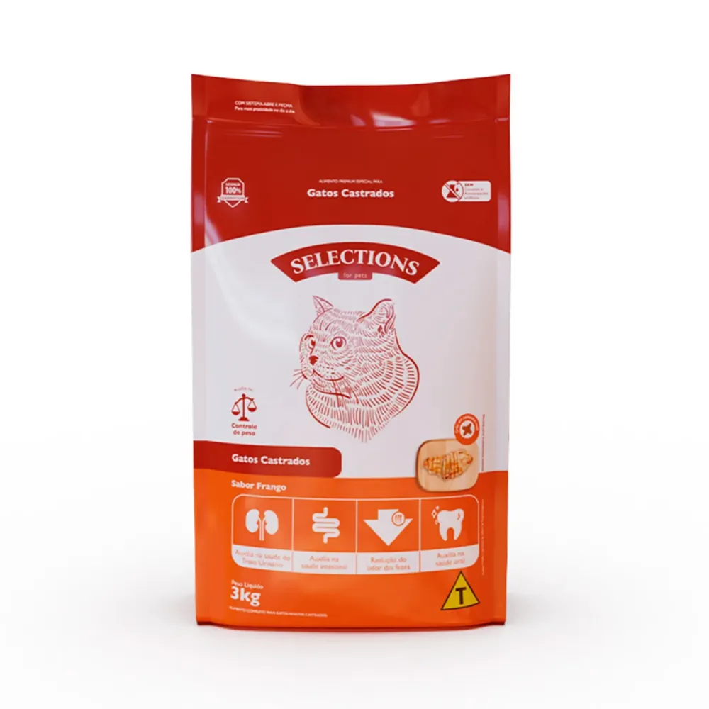 Ração Selections for Pets Gatos Castrados Frango — foto 2