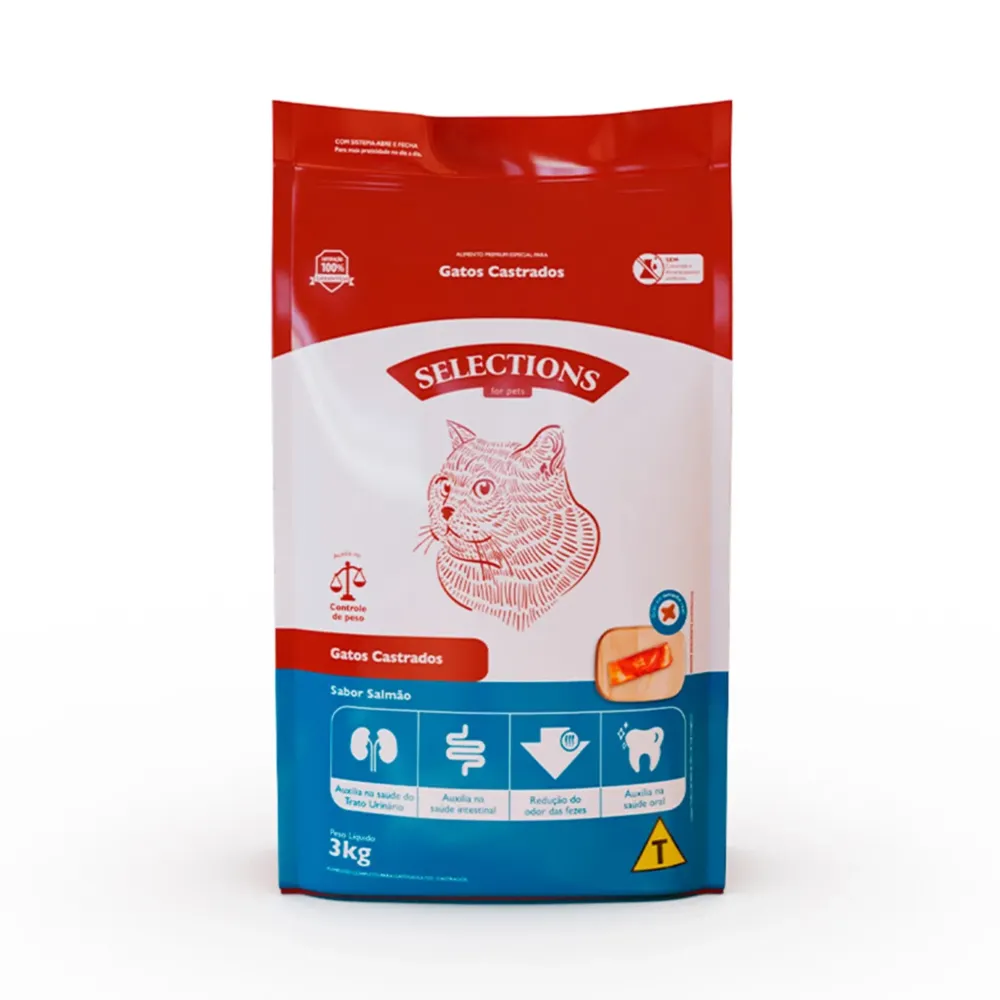 Ração Selections for Pets Gatos Castrados Salmão — foto 2