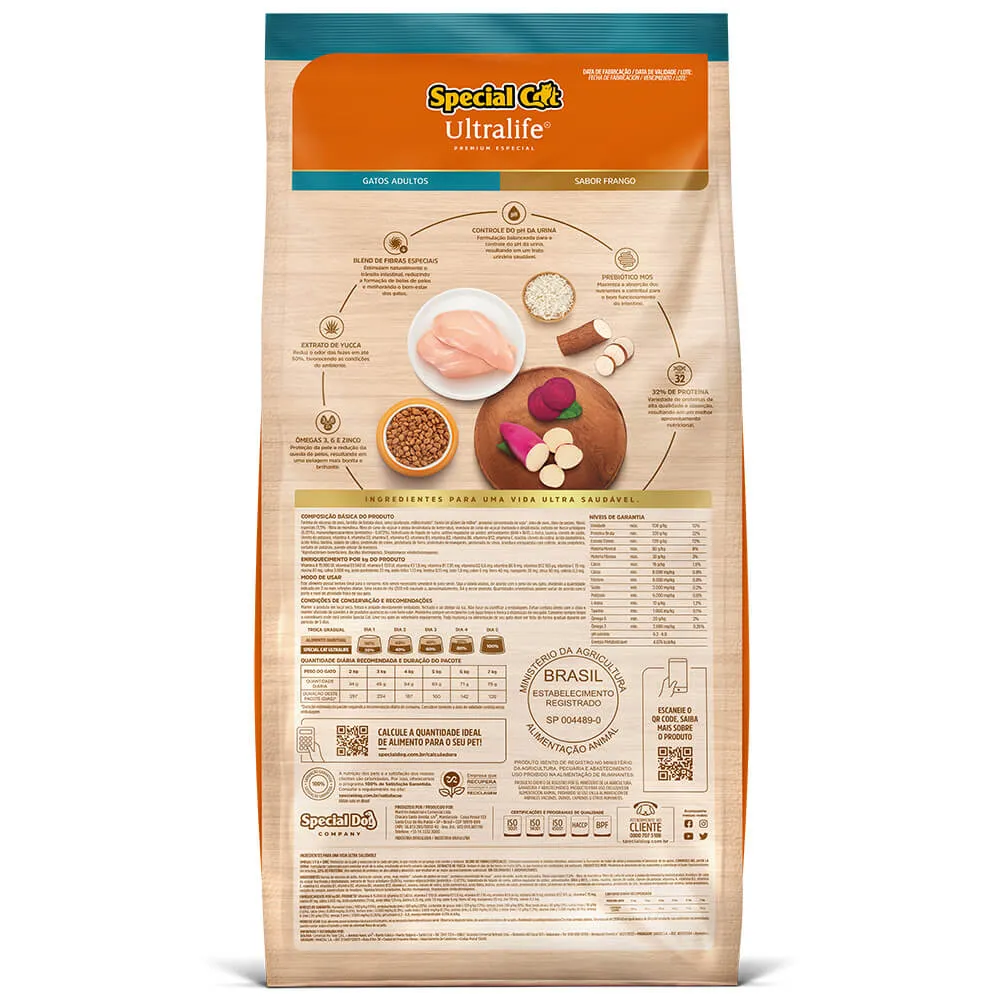Ração Special Cat Ultralife Gatos Adultos Frango — foto 3