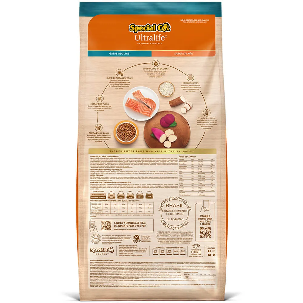 Ração Special Cat Ultralife Gatos Adultos Salmão — foto 3
