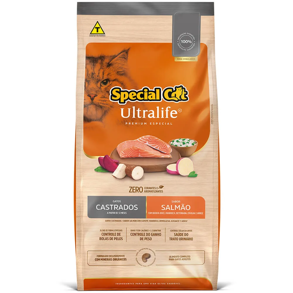 Ração Special Cat Ultralife Gatos Castrados Salmão — foto 2