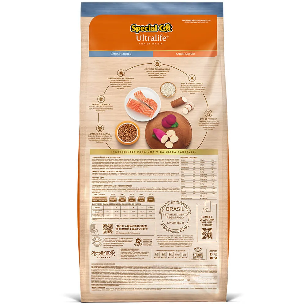 Ração Special Cat Ultralife Gatos Filhotes Salmão — foto 3