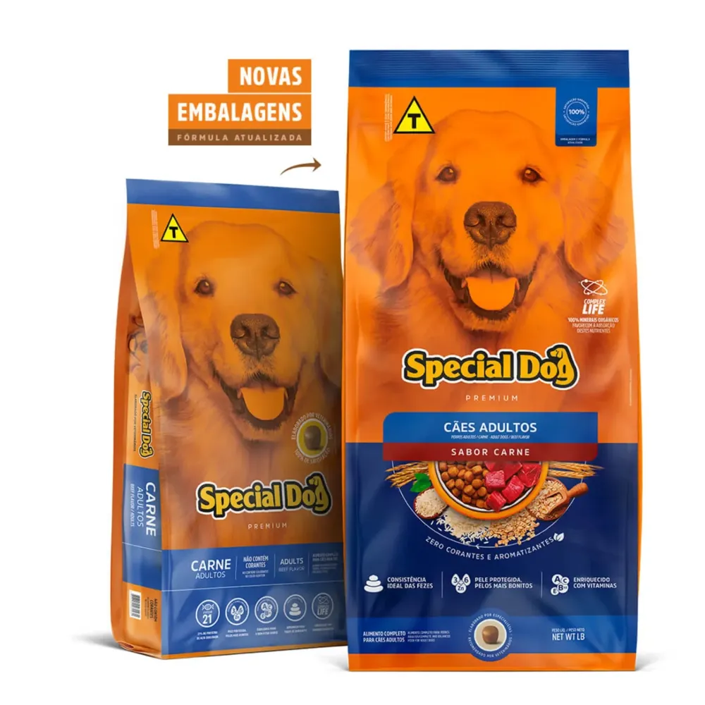 Ração Special Dog Cães Adultos Carne — foto 2