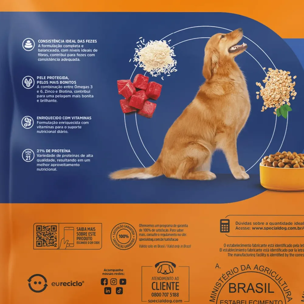 Ração Special Dog Cães Adultos Carne — foto 5