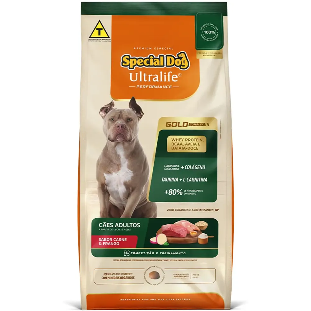 Ração Special Dog Gold Performance Cães Adultos Frango e Carne