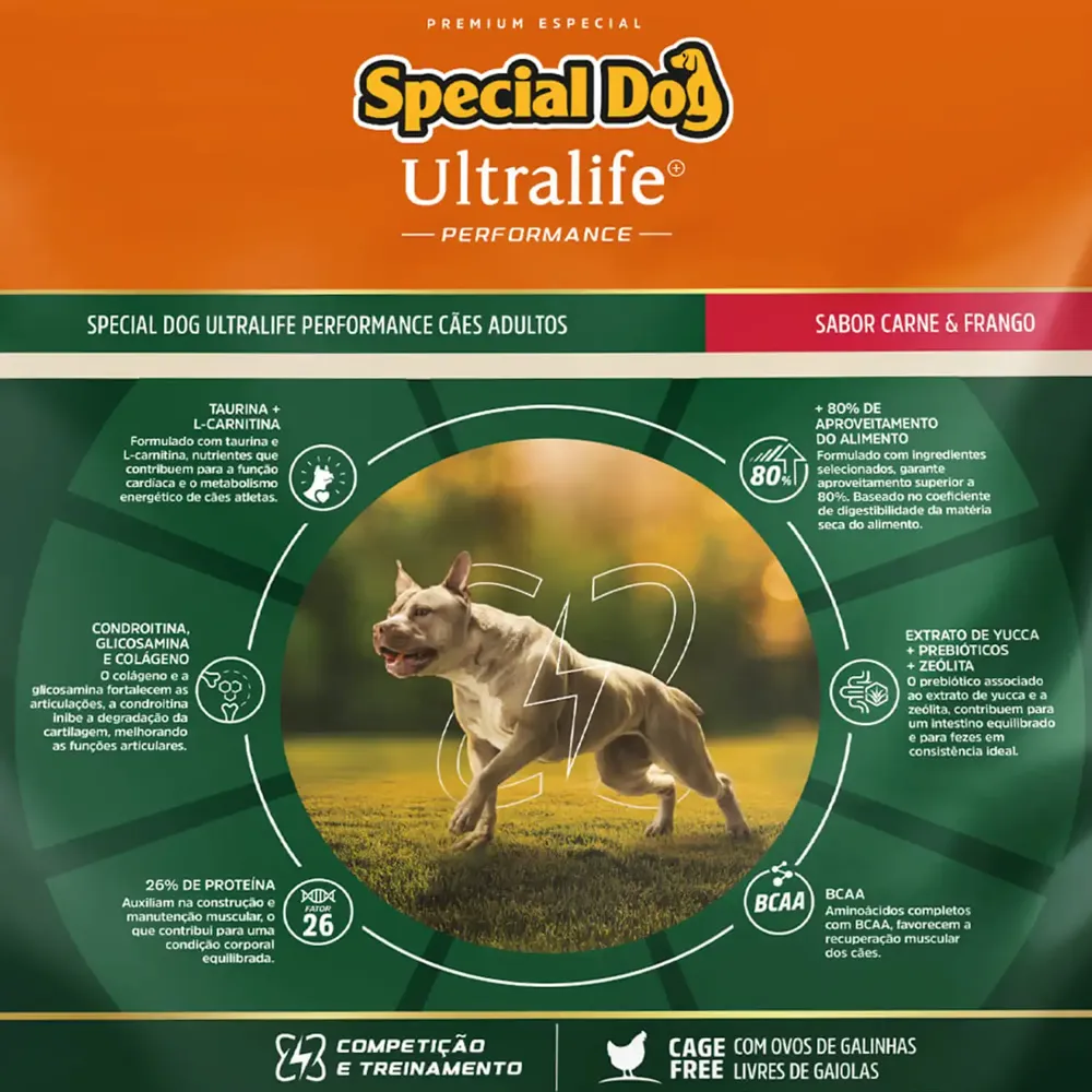 Ração Special Dog Gold Performance Cães Adultos Frango e Carne — foto 6