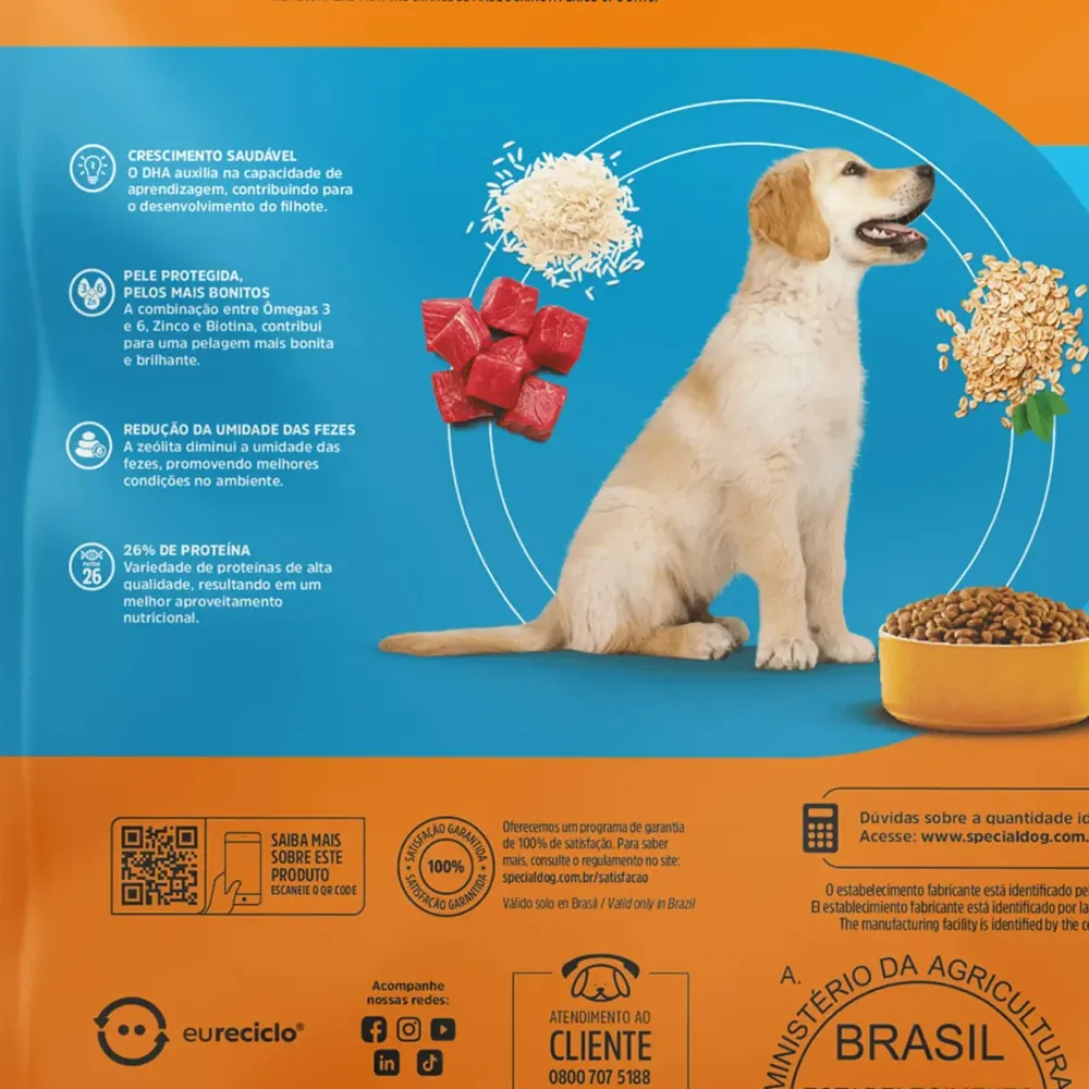 Ração Special Dog Júnior Cães Filhotes Carne — foto 5