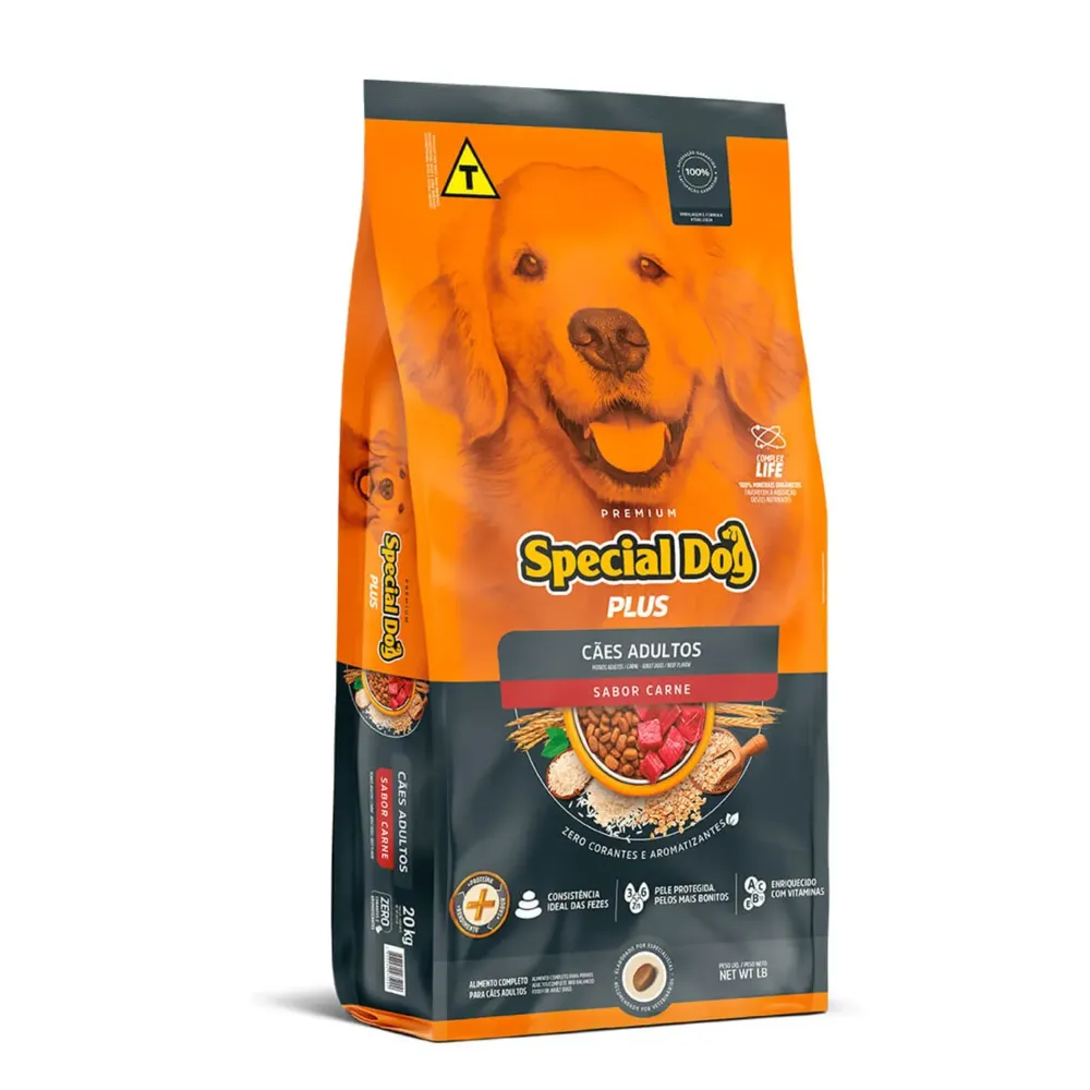 Ração Special Dog Plus Cães Adultos Carne — foto 4