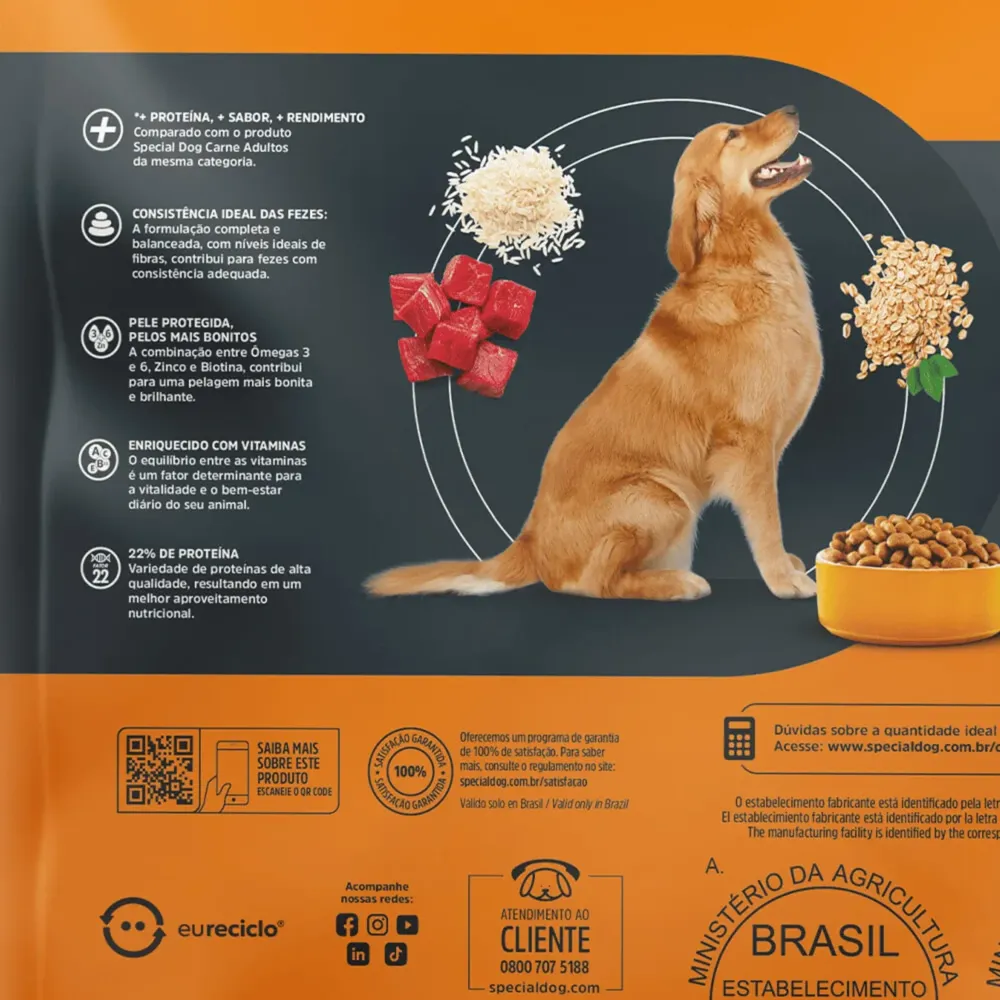 Ração Special Dog Plus Cães Adultos Carne — foto 5