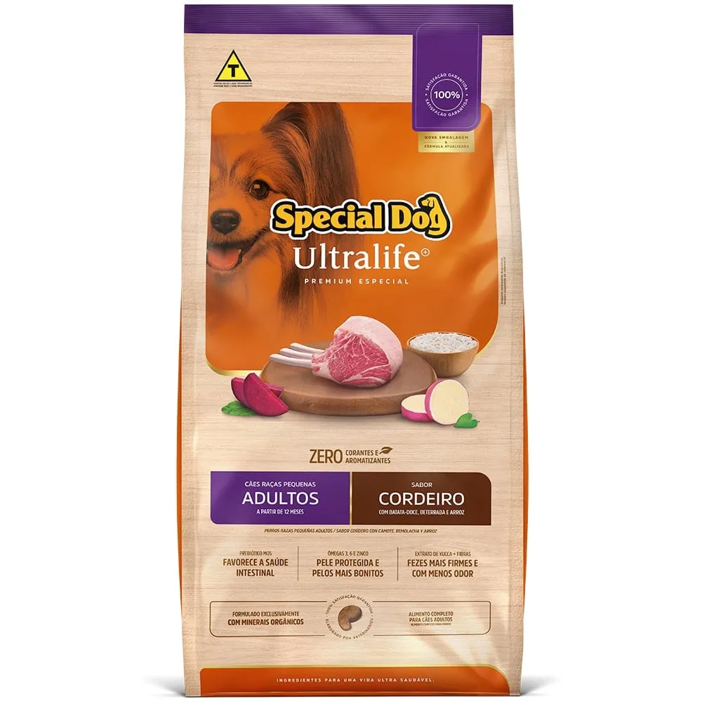 Ração Special Dog Ultralife Cães Adultos Raças Pequenas Cordeiro — foto 2
