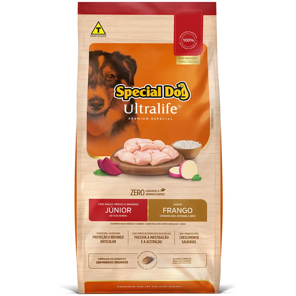 Ração Special Dog Ultralife Cães Júnior Raças Médias e Grandes Frango — foto 2