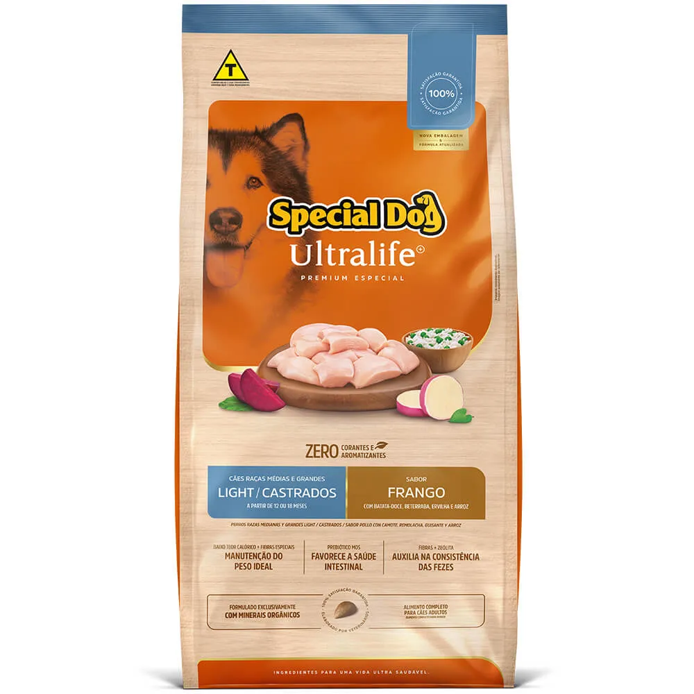 Ração Special Dog Ultralife Light Cães Castrados Raças Médias e Grandes Frango — foto 2