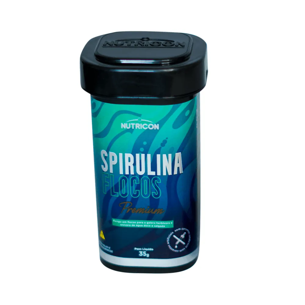 Ração Spirulina em Flocos para Peixes Nutricon