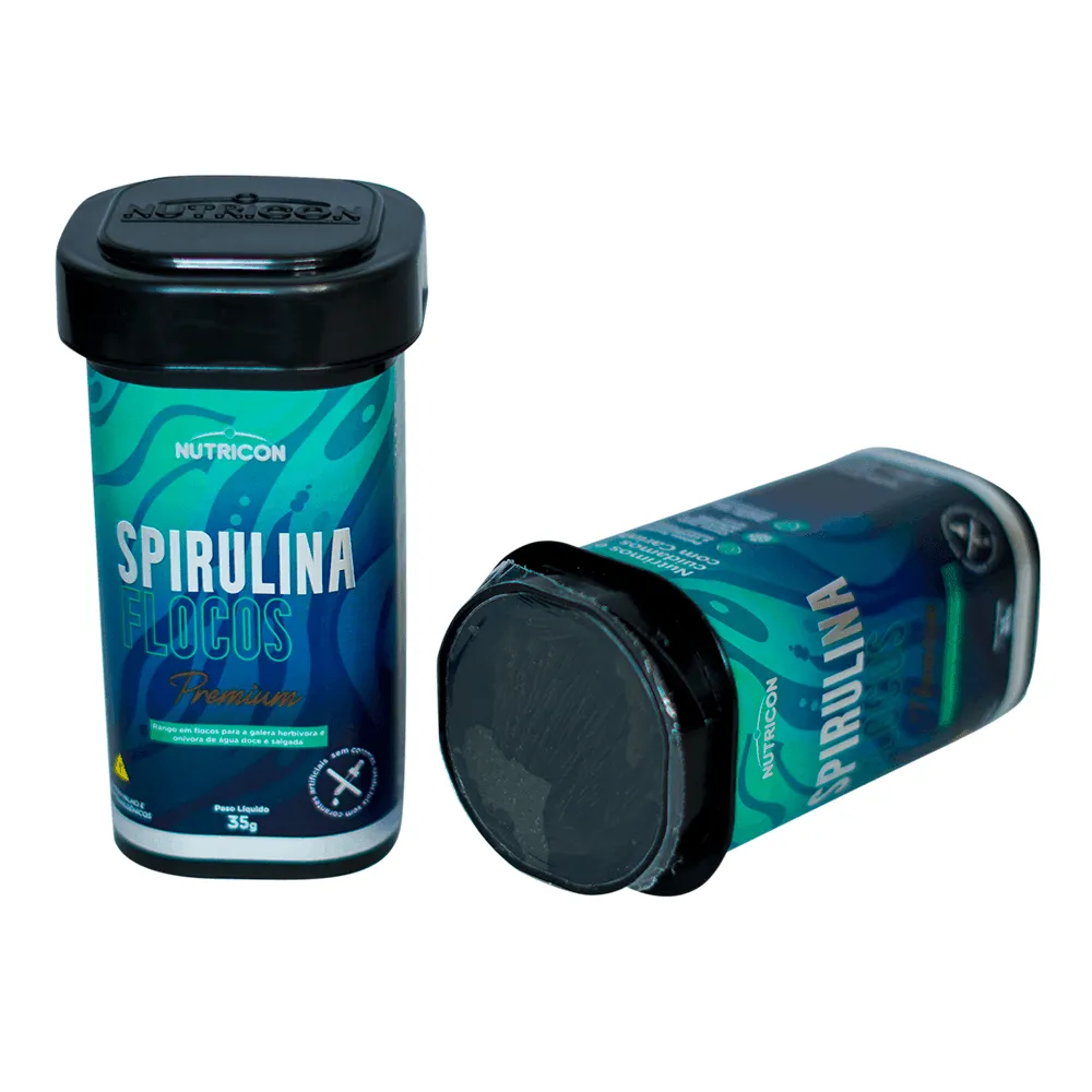 Ração Spirulina em Flocos para Peixes Nutricon — foto 3