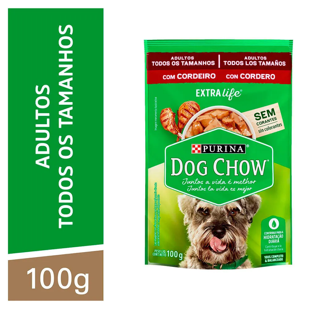 Ração Úmida Dog Chow Cães Adultos Cordeiro — foto 2