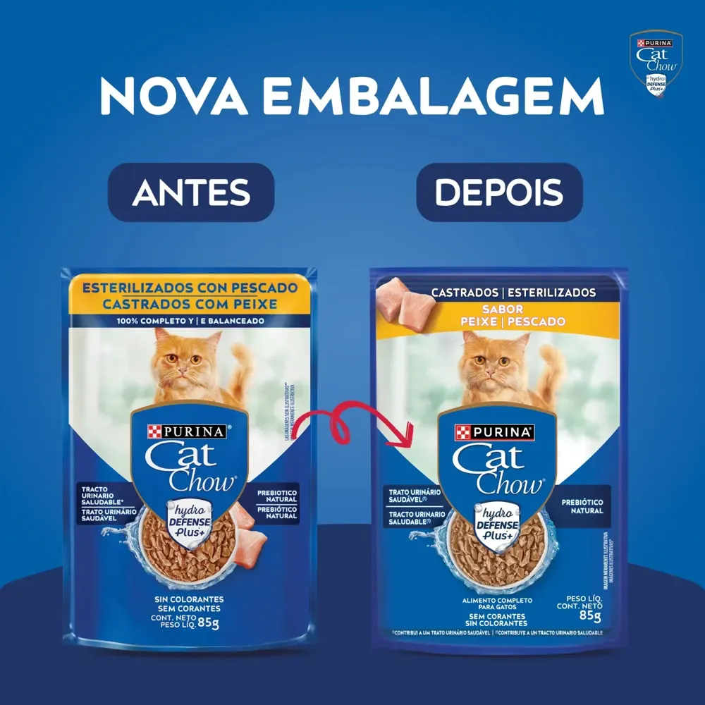 Ração Úmida Cat Chow Castrados Peixe — foto 4