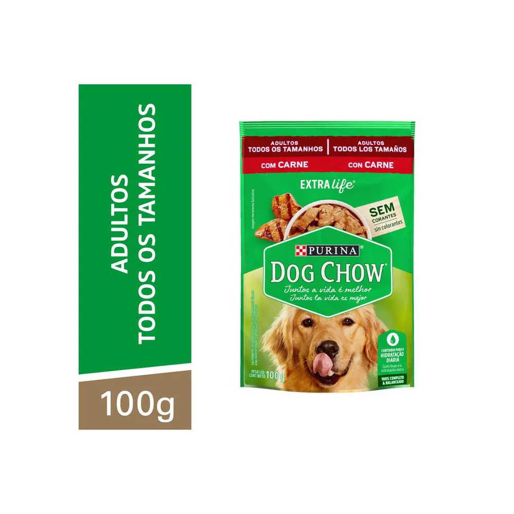 Ração Úmida Dog Chow Cães Adultos Carne — foto 2