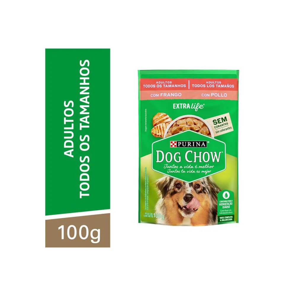 Ração Úmida Dog Chow Cães Adultos Frango — foto 2