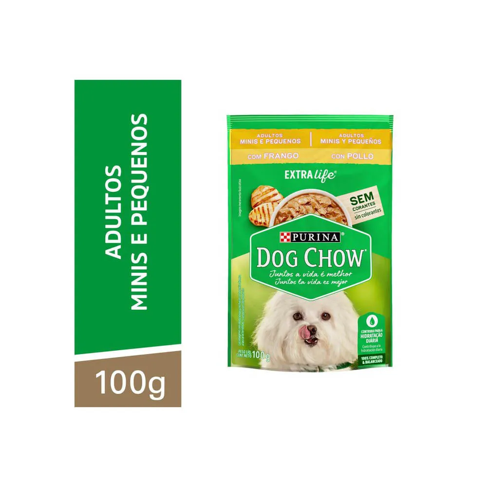 Ração Úmida Dog Chow Cães Adultos Mini e Pequenos Frango — foto 2