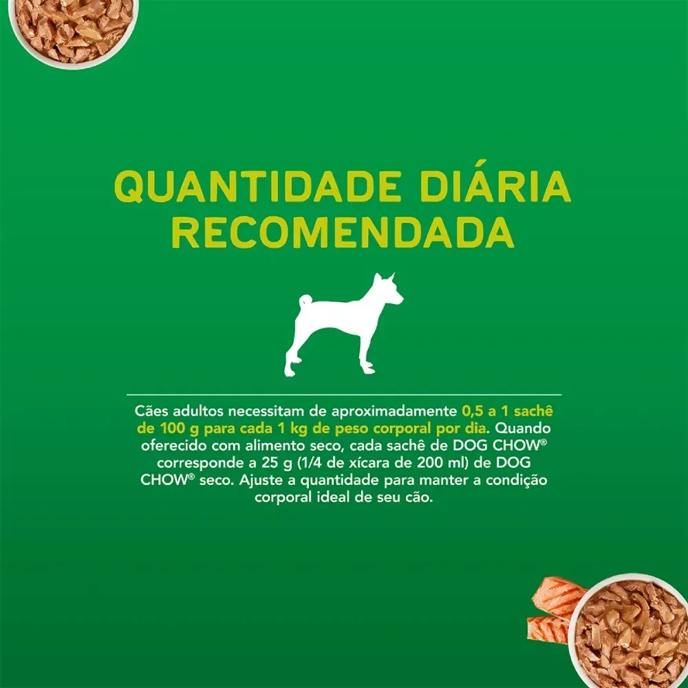 Ração Úmida Dog Chow Cães Adultos Mini e Pequenos Salmão — foto 5