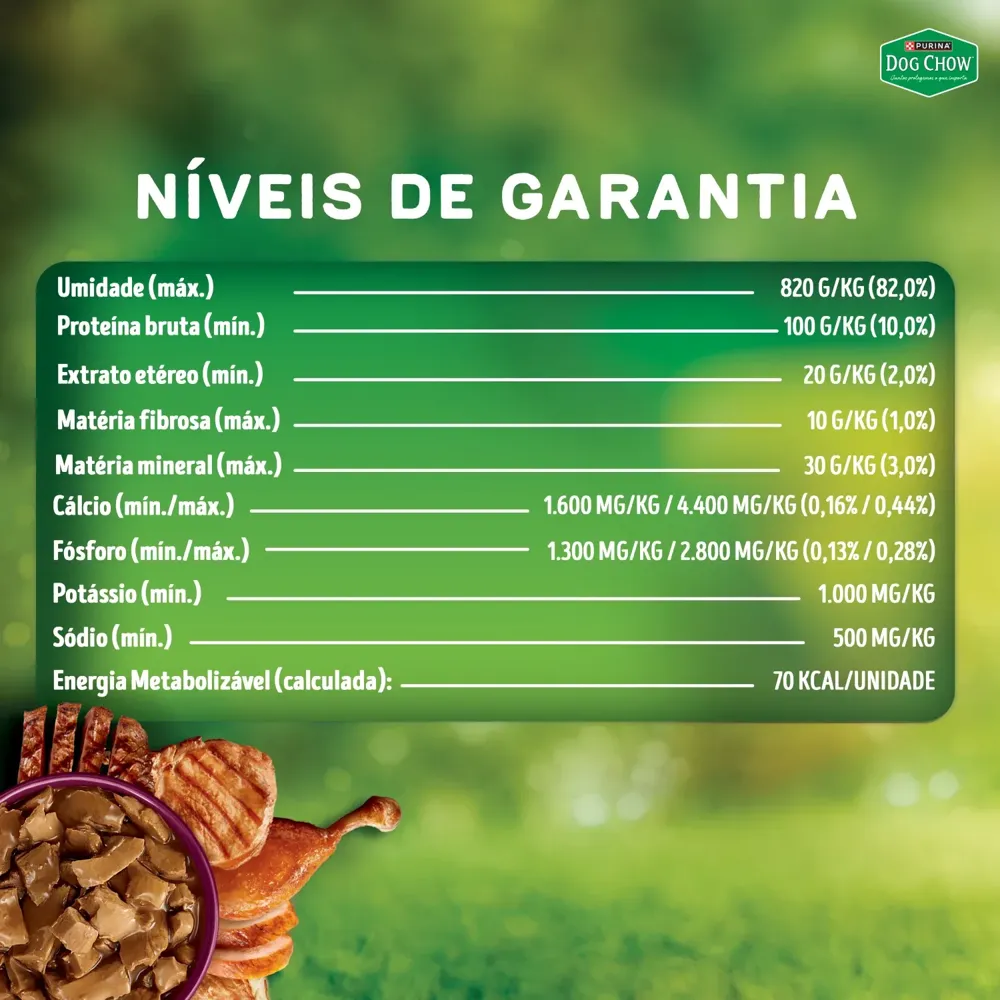 Ração Úmida Dog Chow Cães Adultos Multiproteína5 Carne Frango Porco Peru e Peixe — foto 6
