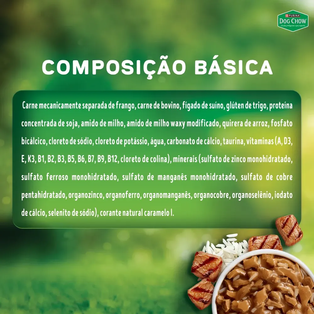 Ração Úmida Dog Chow Cães Adultos Nutrição Reforçada Carne em Filetes com Arroz — foto 6