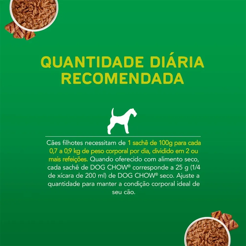 Ração Úmida Dog Chow Cães Filhotes Carne — foto 6