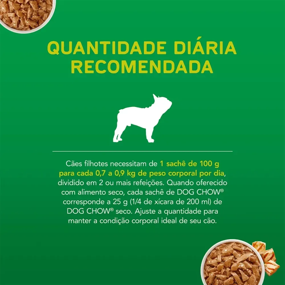 Ração Úmida Dog Chow Cães Filhotes Frango — foto 6