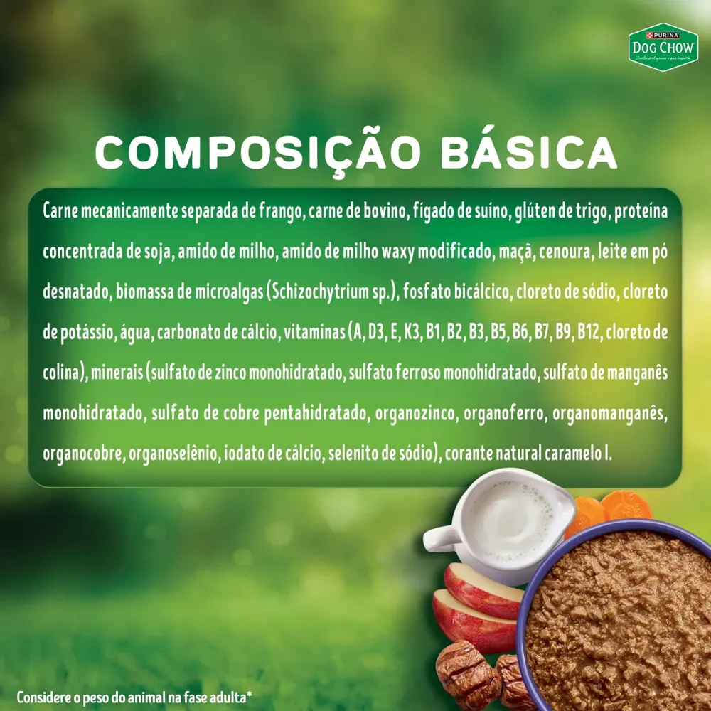 Ração Úmida Dog Chow Cães Filhotes Ótimo Começo Papinha Carne — foto 5