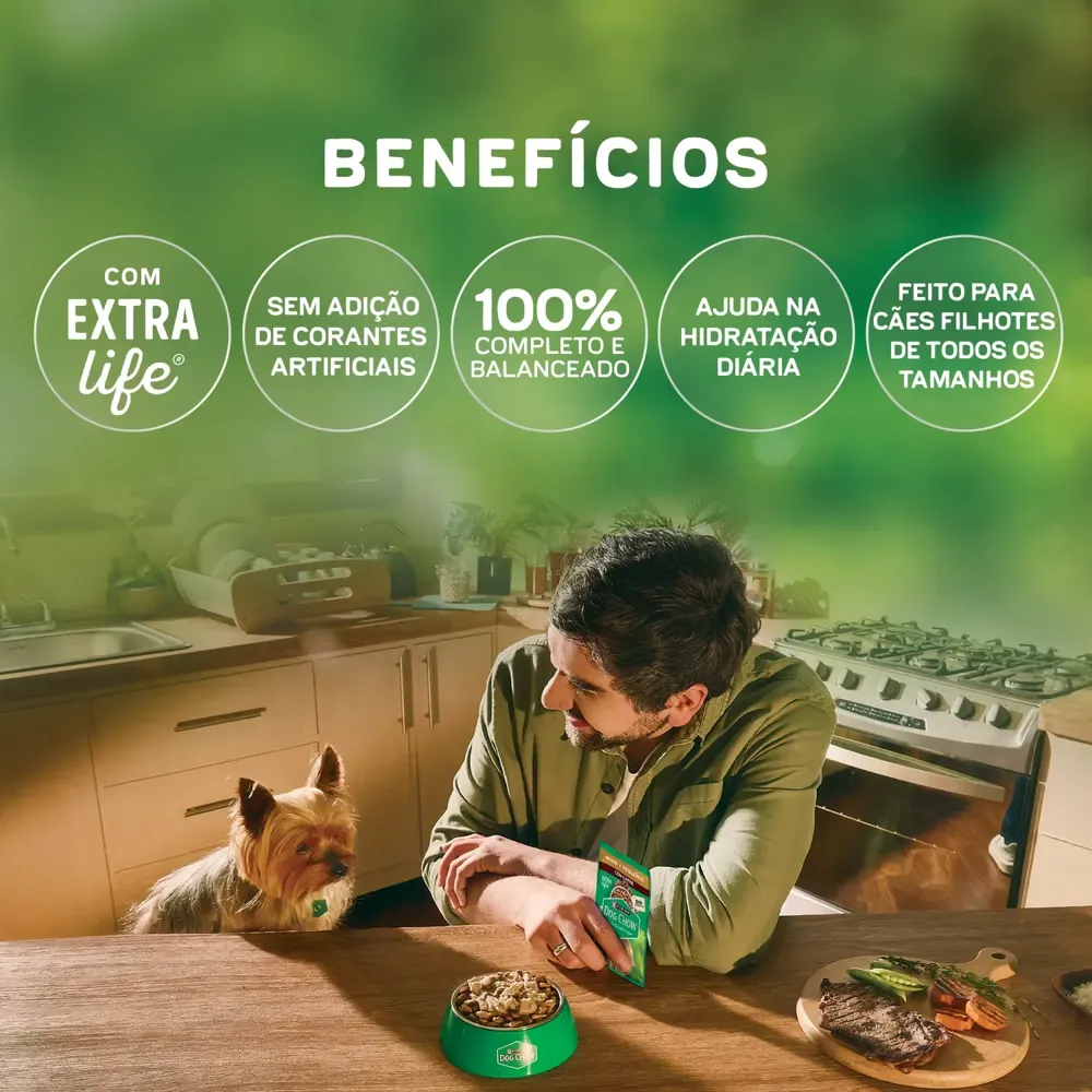Ração Úmida Dog Chow Cães Filhotes Ótimo Começo Papinha Frango — foto 5