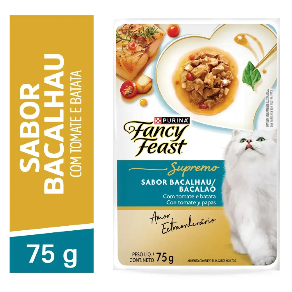 Ração Úmida Fancy Feast Supremo Bacalhau — foto 2