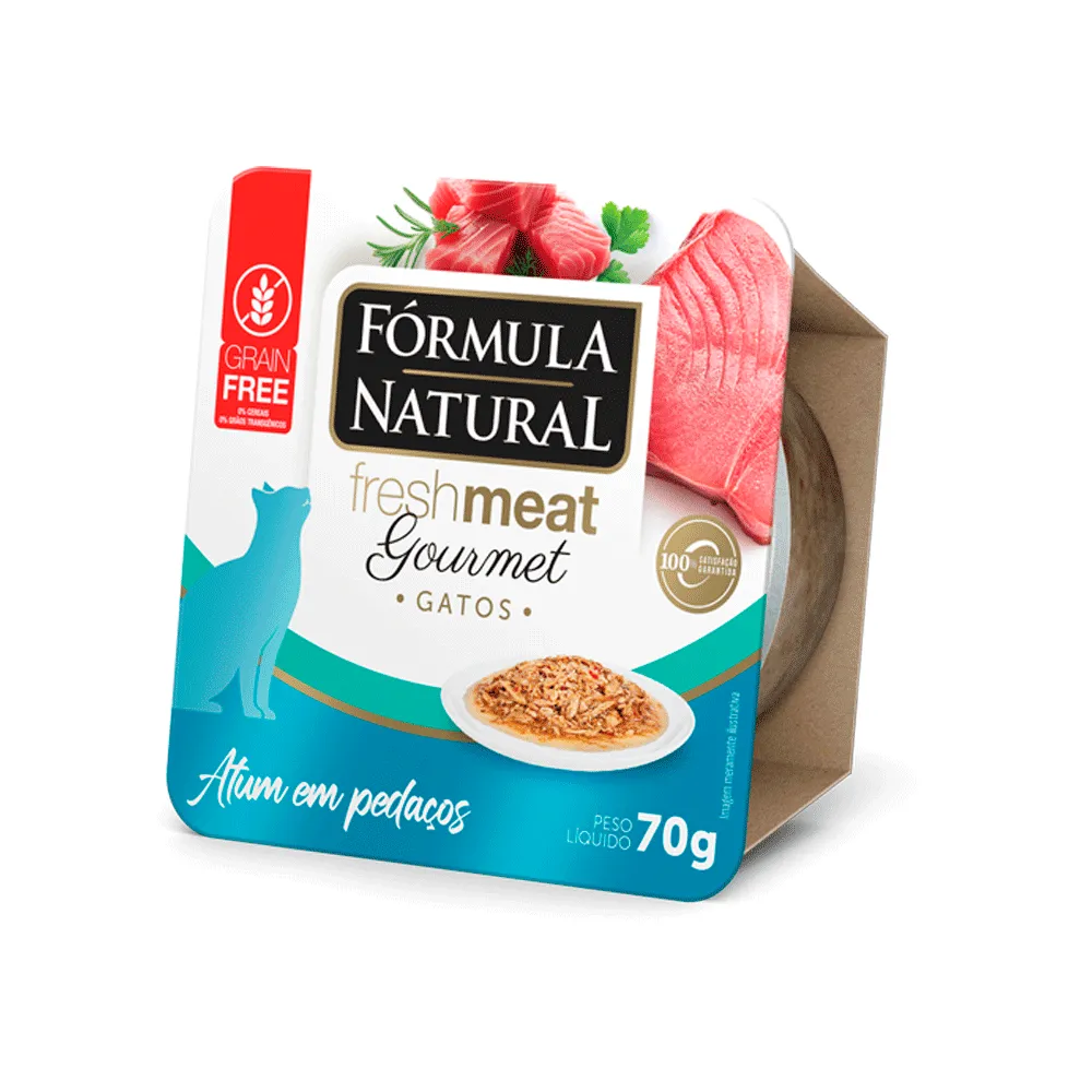 Ração Úmida Fórmula Natural Fresh Meat Gourmet Gatos Adultos Atum em Pedaços — foto 3