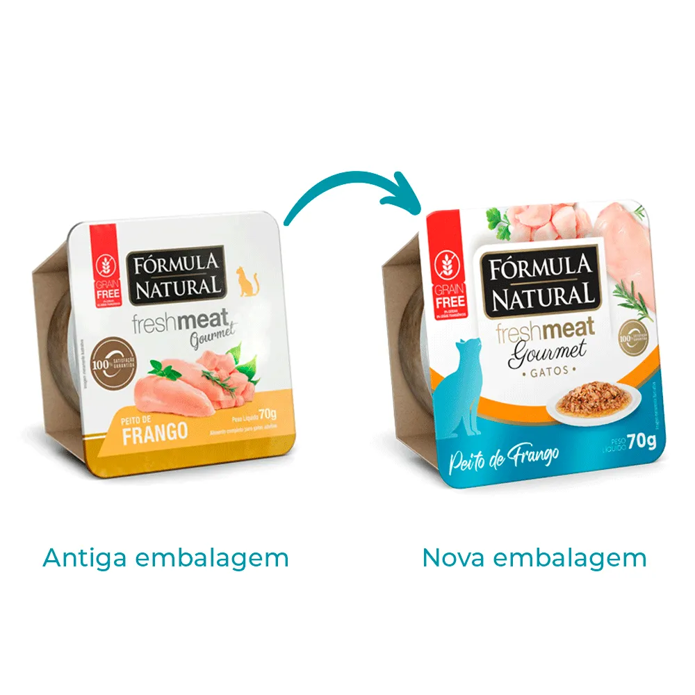 Ração Úmida Fórmula Natural Fresh Meat Gourmet Gatos Adultos Peito de Frango — foto 2